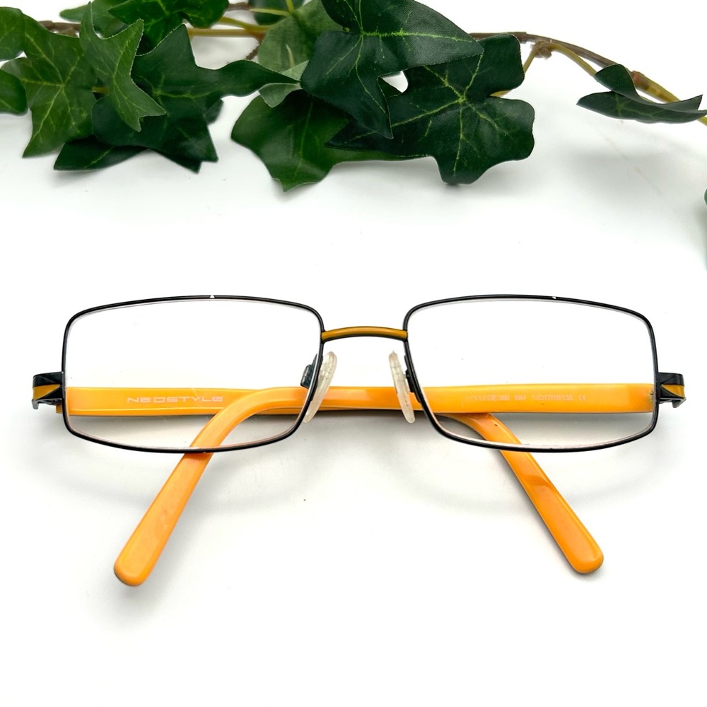 Neostyle Yellow Black Frame Glasses